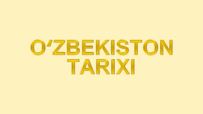 O’zbekiston tarixi